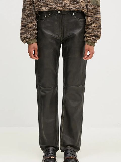 Samsoe Samsoe spodnie skórzane Salynn - zdjęcie produktu nr 1
