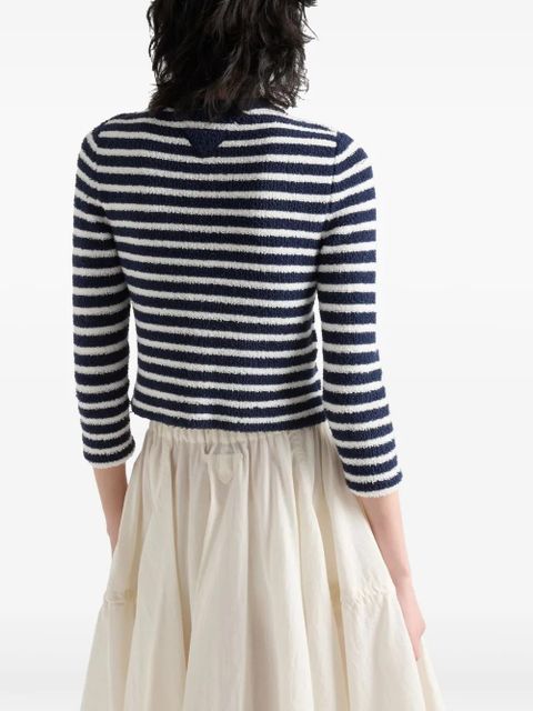 Prada bouclé cardigan - White - zdjęcie produktu nr 2