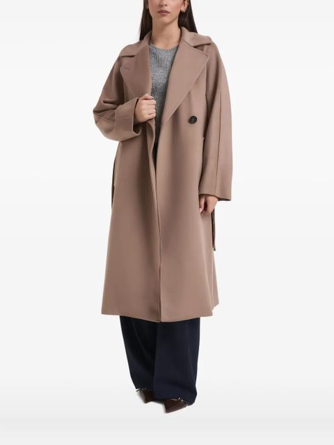 Weekend Max Mara RESINA belted double-breasted coat - Brown - zdjęcie produktu nr 1