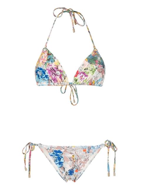 ZIMMERMANN Clover floral-print bikini - Neutrals - zdjęcie produktu nr 1