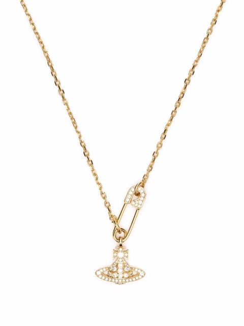 Vivienne Westwood logo pendant necklace - Gold - zdjęcie produktu nr 1