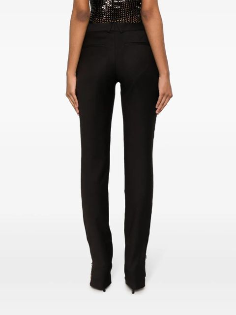 16Arlington slim-cut belted trousers - Black