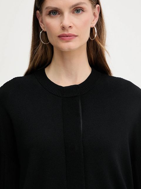 Armani Exchange kardigan damski kolor czarny lekki XW000762 AF10352