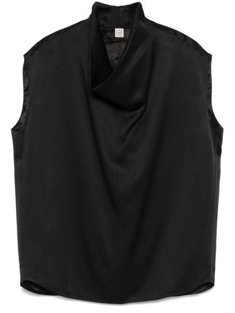 TOTEME sleeveless funnel-neck blouse - Black - zdjęcie produktu nr 1