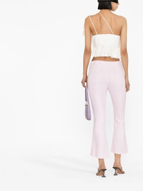 Blumarine cropped flared trousers - Pink