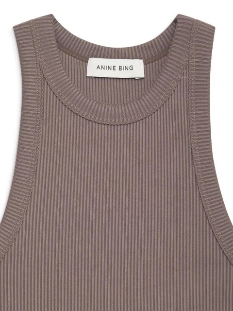 ANINE BING Eva ribbed tank top - Brown