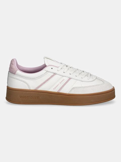 Tommy Jeans sneakersy THE GREENWICH EDGE FLATFORM damskie kolor biały EN0EN02900 - zdjęcie produktu nr 2