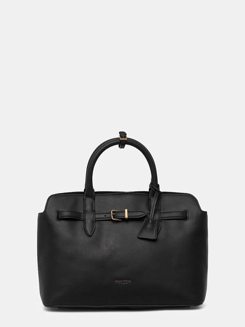 Marc O'Polo torebka skórzana kolor czarny 50818770201104 - zdjęcie produktu nr 1