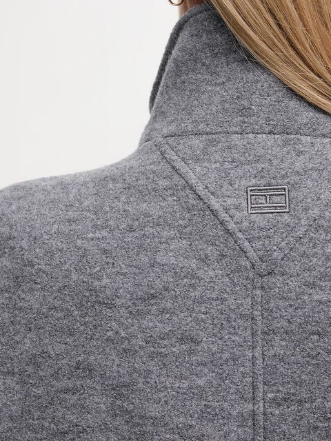 Tommy Hilfiger płaszcz z dodatkiem wełny kolor szary WW0WW47372