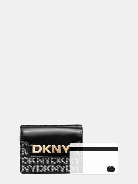 Dkny portfel damski kolor czarny R52Z5M22