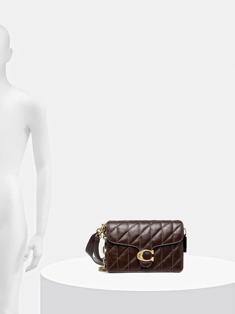 Coach torebka skórzana Chain Tabby Shoulder Bag With Quilting