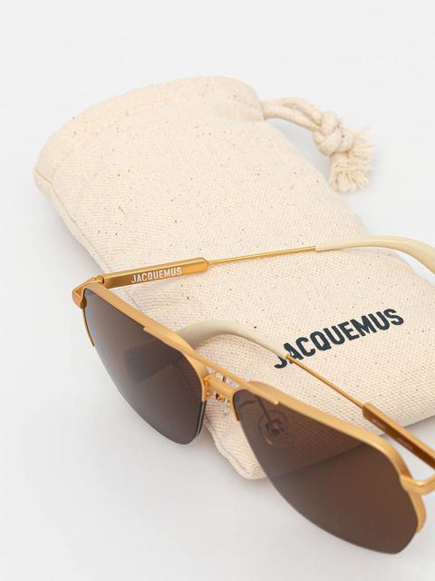 Jacquemus okulary przeciwsłoneczne AVIADOR kolor złoty JAC67C1SUN - zdjęcie produktu nr 2