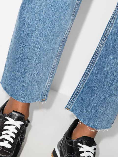 RE/DONE Stove Pipe cropped jeans - Blue