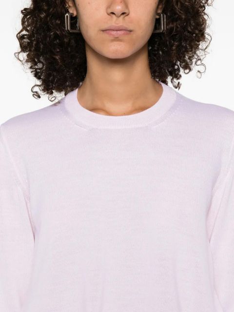 Alexander McQueen long-sleeve crew-neck top - Pink