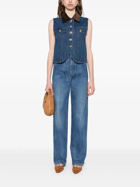 SANDRO denim gilet - Blue - zdjęcie produktu nr 2