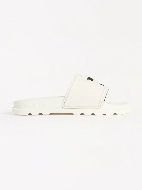 Karl Lagerfeld klapki KONDO TRED damskie kolor biały na słupku KL80970N - zdjęcie produktu nr 1