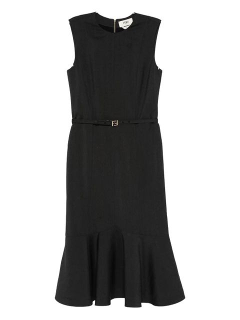 FENDI wool-blend dress - Black
