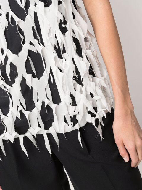 Maison Margiela layered cut-out vest top - Neutrals