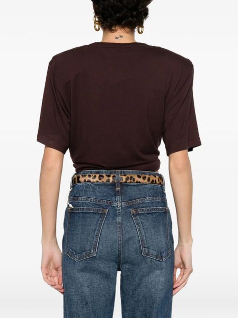 Magda Butrym knot-detail T-shirt - Brown