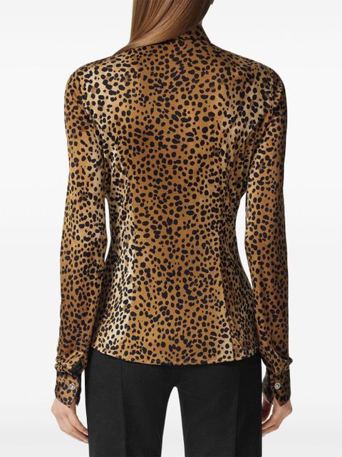 Versace leopard-print shirt - Brown