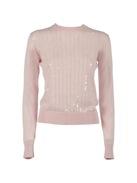 Max Mara sequin-embellished top - Pink - zdjęcie produktu nr 1