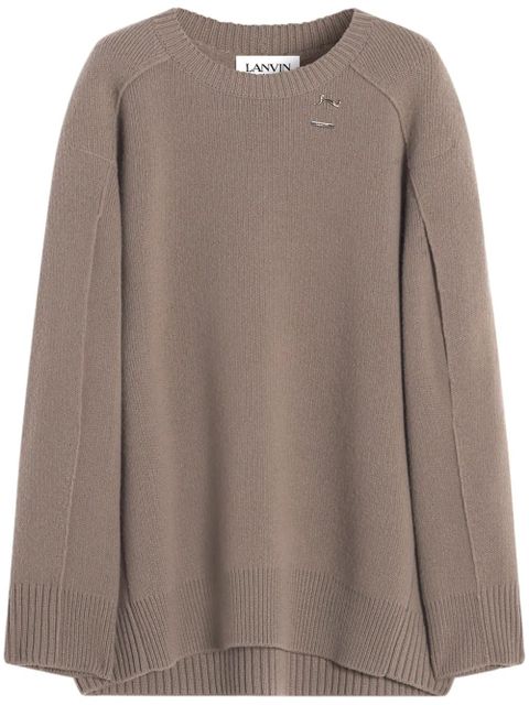 Lanvin wool-cashmere oversize jumper - Brown - zdjęcie produktu nr 1