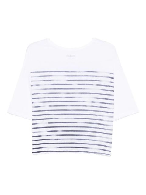 Ba&Sh stripe print boxy top - White - zdjęcie produktu nr 2