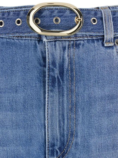 TWINSET belt flared jeans - Blue