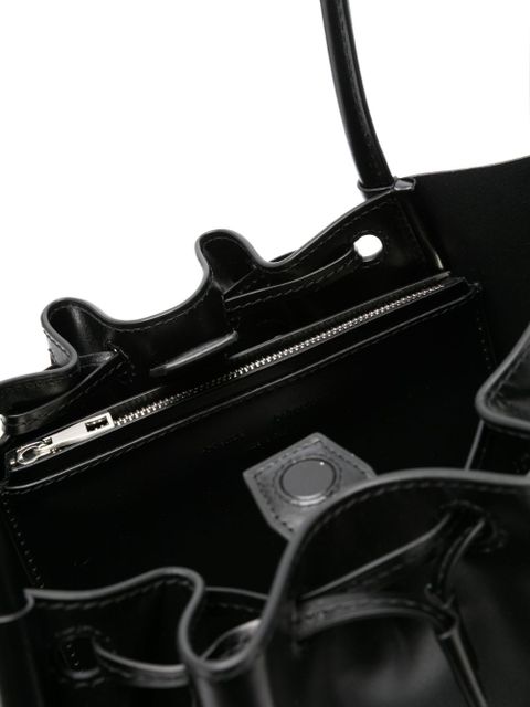 Proenza Schouler large Ruched leather tote bag - Black