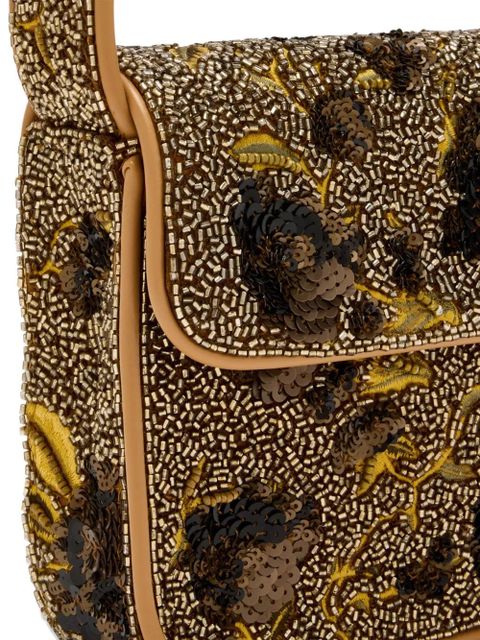 STAUD Tommy Beaded shoulder bag - Neutrals