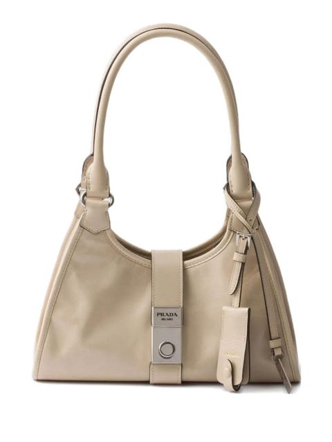 Prada small leather push-lock tote bag - Neutrals - zdjęcie produktu nr 1