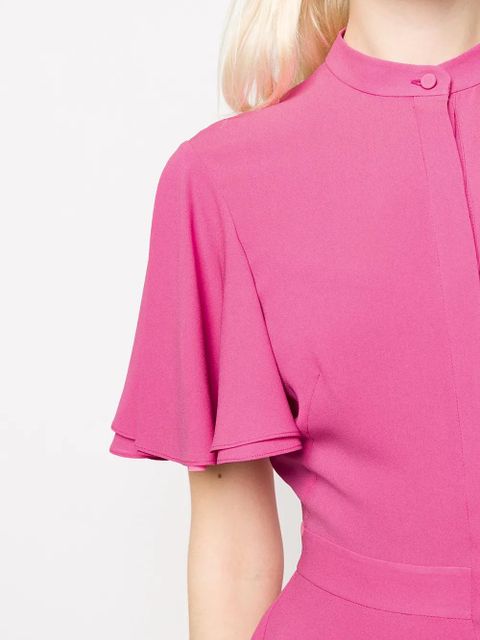 Alexander McQueen silk peplum blouse - Pink