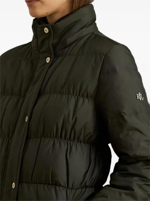 Lauren Ralph Lauren faux fur-trim button jacket - Green