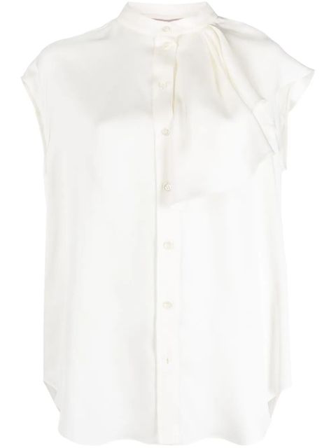 Alexander McQueen sleeveless ruffled blouse - White - zdjęcie produktu nr 1