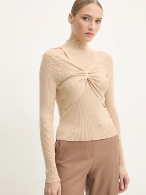 Answear.LAB sweter damski kolor brązowy lekki