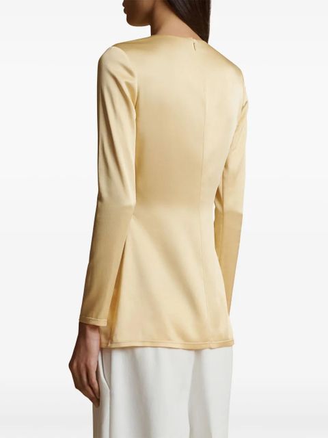 KHAITE Vlad blouse - Neutrals