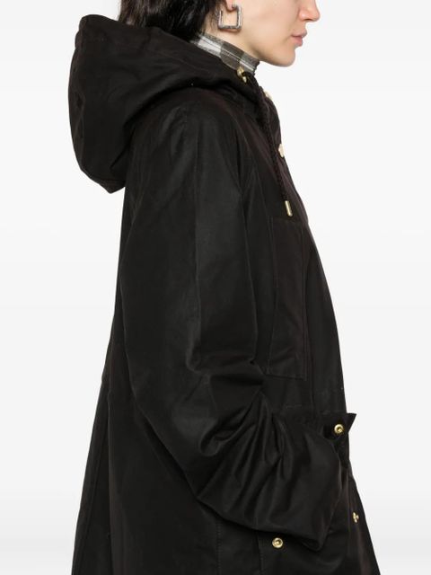 Barbour hooded buttoned coat - Brown
