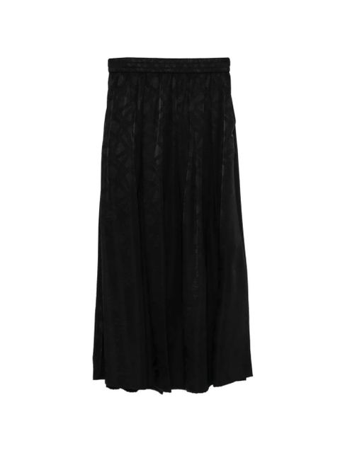 Eleh elasticated patterned skirt - Black - zdjęcie produktu nr 1