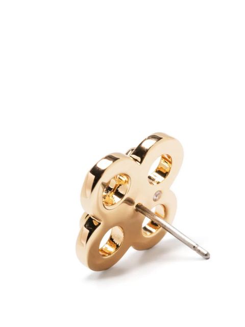 Tory Burch Kira Clover stacked stud earrings - Gold