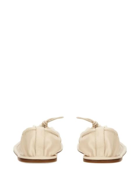 Hereu Puntera gathered ballet flats - Neutrals