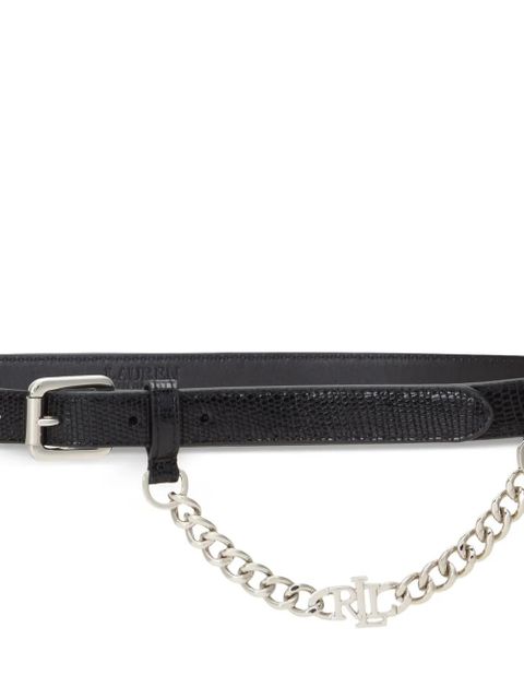 Lauren Ralph Lauren chain-detail buckle belt - Black - zdjęcie produktu nr 2