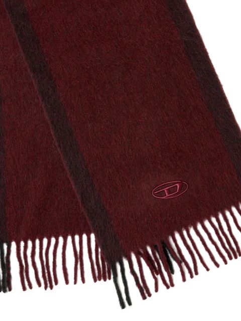 Diesel x Farfetch FR-S-Olid logo scarf - Red - zdjęcie produktu nr 2