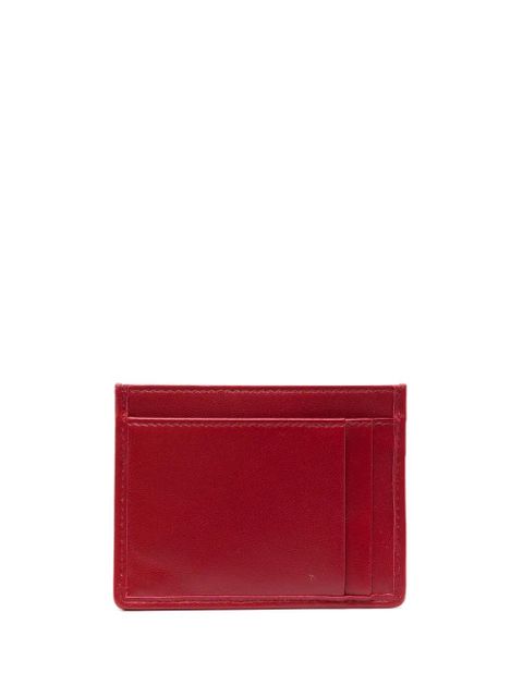 Miu Miu logo-plaque matelassé cardholder - Red - zdjęcie produktu nr 2