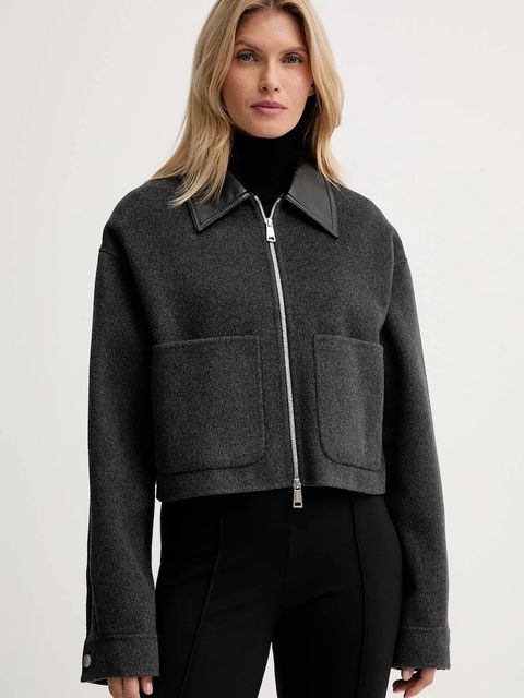 Nanushka kurtka z dodatkiem wełny - zdjęcie produktu nr 1