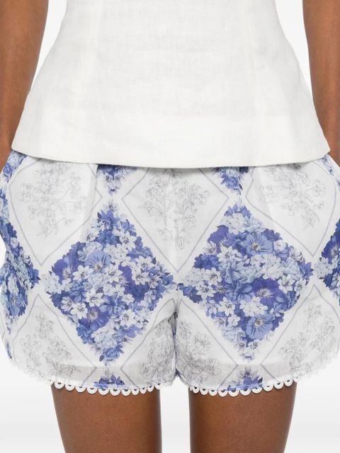 TWINSET floral-print shorts - Blue
