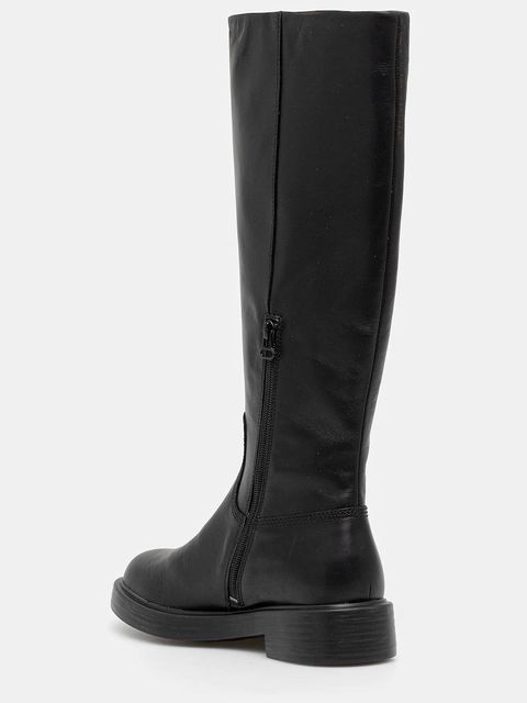 Camper kozaki skórzane Dean damskie kolor czarny na płaskim obcasie K400763-003