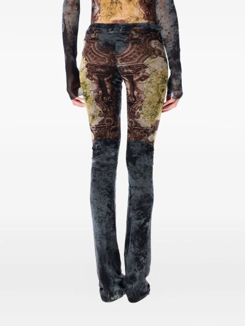 Jean Paul Gaultier mesh trousers - Brown - zdjęcie produktu nr 2