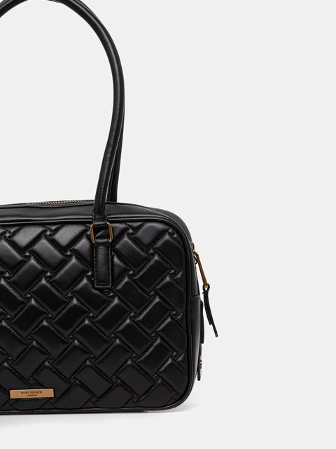 Kurt Geiger London torebka skórzana KENSINGTON kolor czarny 4702000109