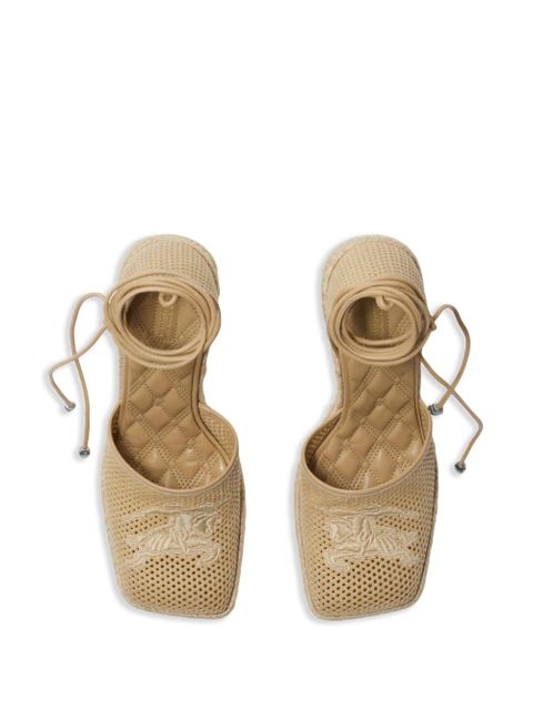Burberry mesh plunge espadrilles - Neutrals