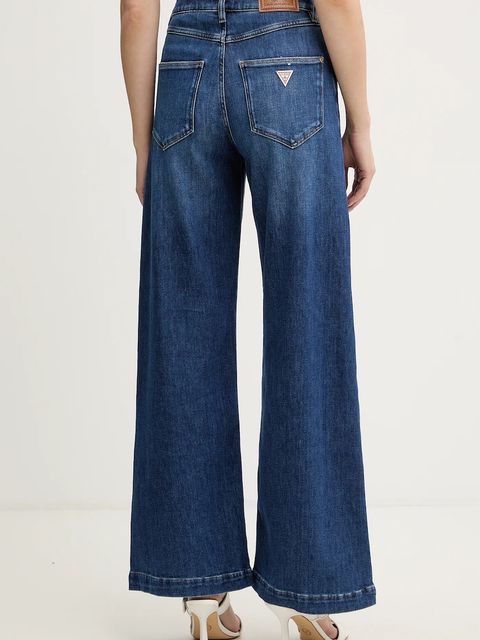 Guess jeansy damskie kolor niebieski W5BA1C D0615